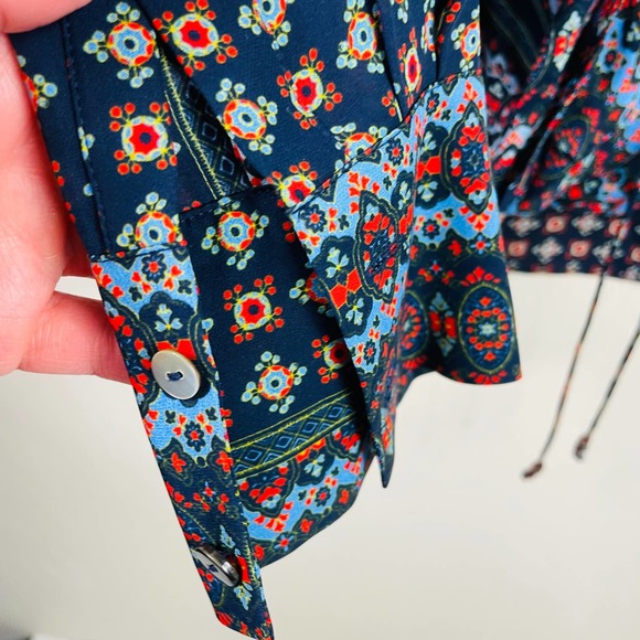 Derek Lam 10 Crosby Crossover SILK Blouse size 6 - Picture 8 of 12